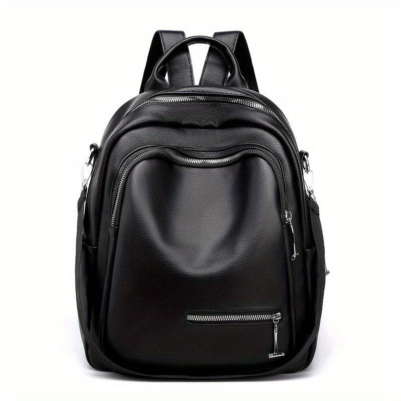 Large Capacity PU Backpack For Men And Women