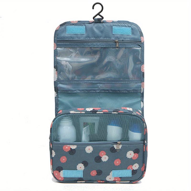 Portable Folding Travel Toiletry Bag Hanging Storage Bag Cosmetics Bag