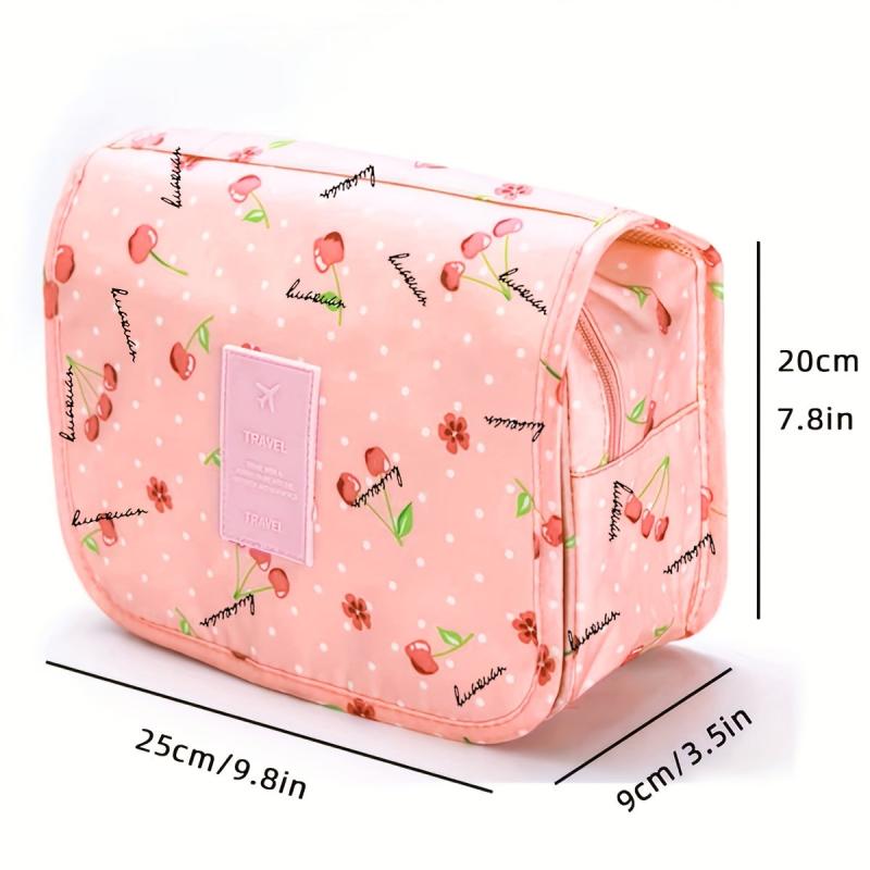 Portable Folding Travel Toiletry Bag Hanging Storage Bag Cosmetics Bag