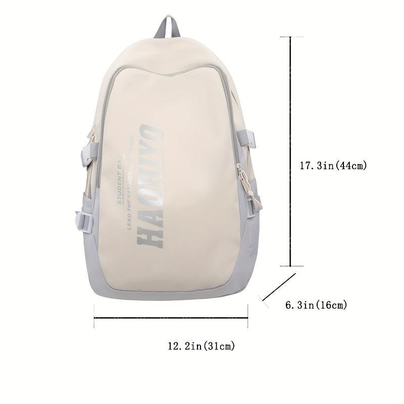 Sporty Style Backpack Large Capacity For Short Trip Men's Women's Student