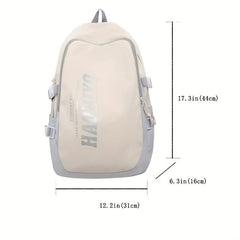 Sporty Style Backpack Large Capacity For Short Trip Men's Women's Student