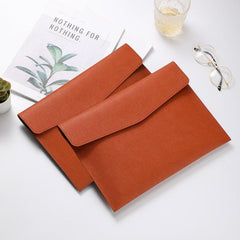Stylish Business Document Bag Double Layer Snap Briefcase