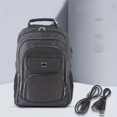 Casual Outdoor Wear-resistant Backpack With USB Charging Port