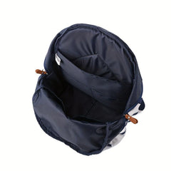 Striped Canvas Backpack for Kids Lightweight Daypack