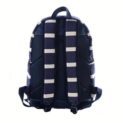 Striped Canvas Backpack for Kids Lightweight Daypack