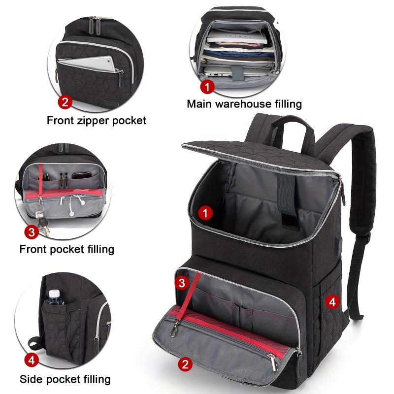 39 62 Cm Laptop Backpack For Women Casual Bag School Travel Work Lightweight