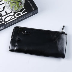 Men's & Women's Fashionable Business Wallet RFID Blocking PU Leather Long Wallet