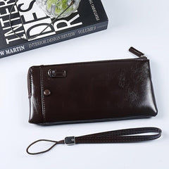 Men's & Women's Fashionable Business Wallet RFID Blocking PU Leather Long Wallet