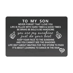 Encouraging Metal Wallet Insert for Son