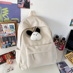 Casual Canvas Backpack School Bag Travel Bag
