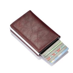 PAPA Men's Casual Vintage Engraved Credit Card Holder