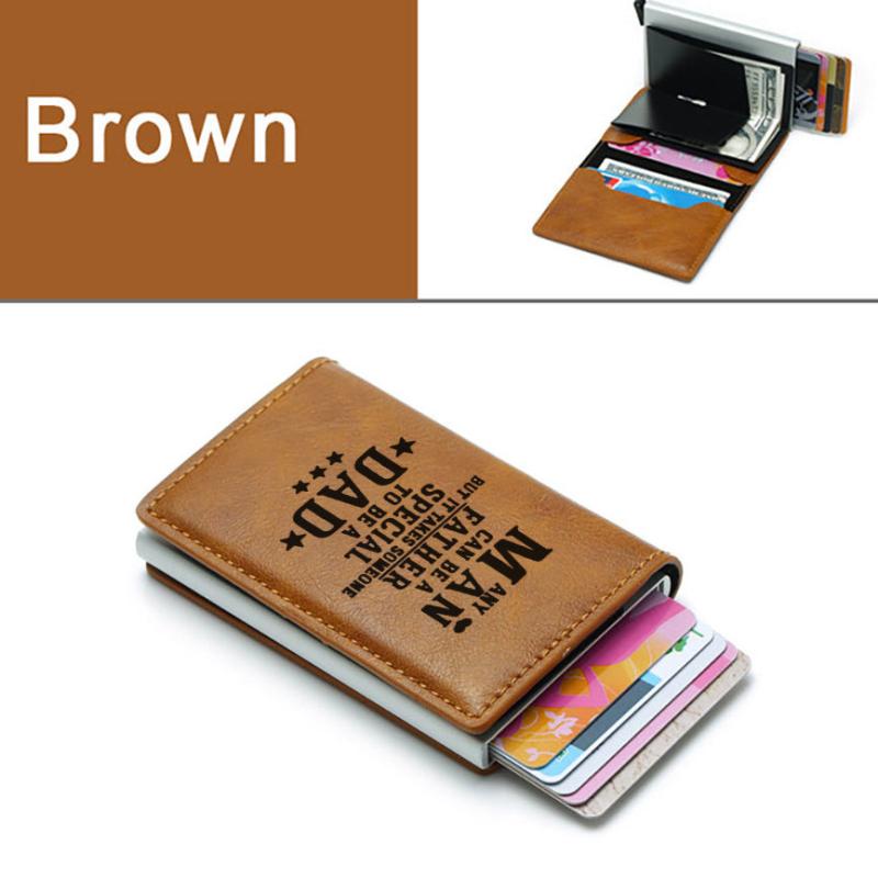 PAPA Men's Casual Vintage Engraved Credit Card Holder
