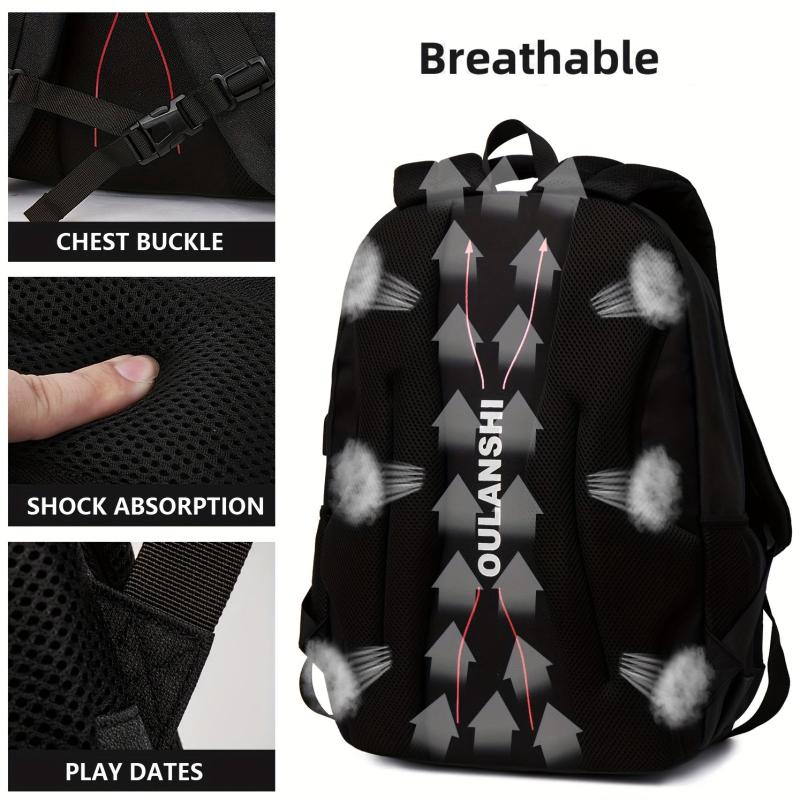 Large Capacity Backpack with USB Charging Port