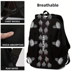Large Capacity Backpack with USB Charging Port