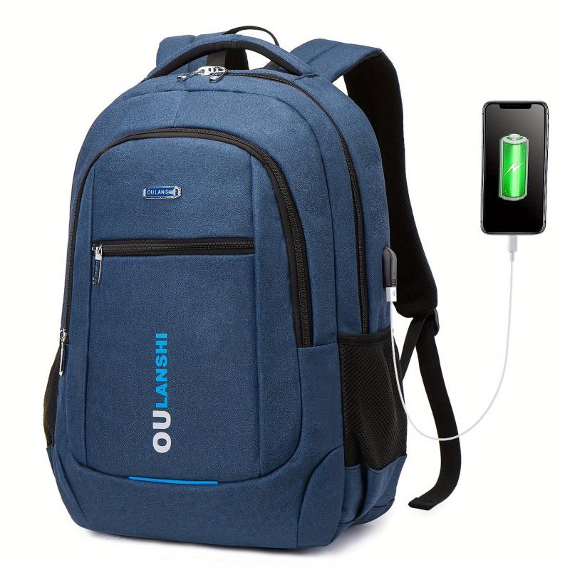 Large Capacity Backpack with USB Charging Port