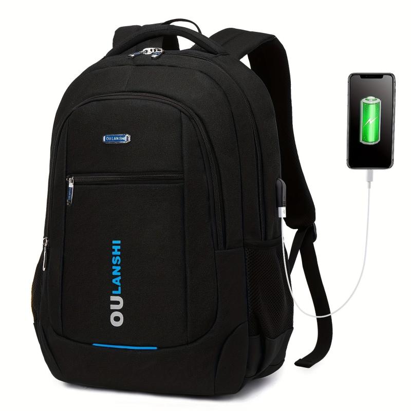 Large Capacity Backpack with USB Charging Port