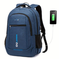Large Capacity Backpack with USB Charging Port