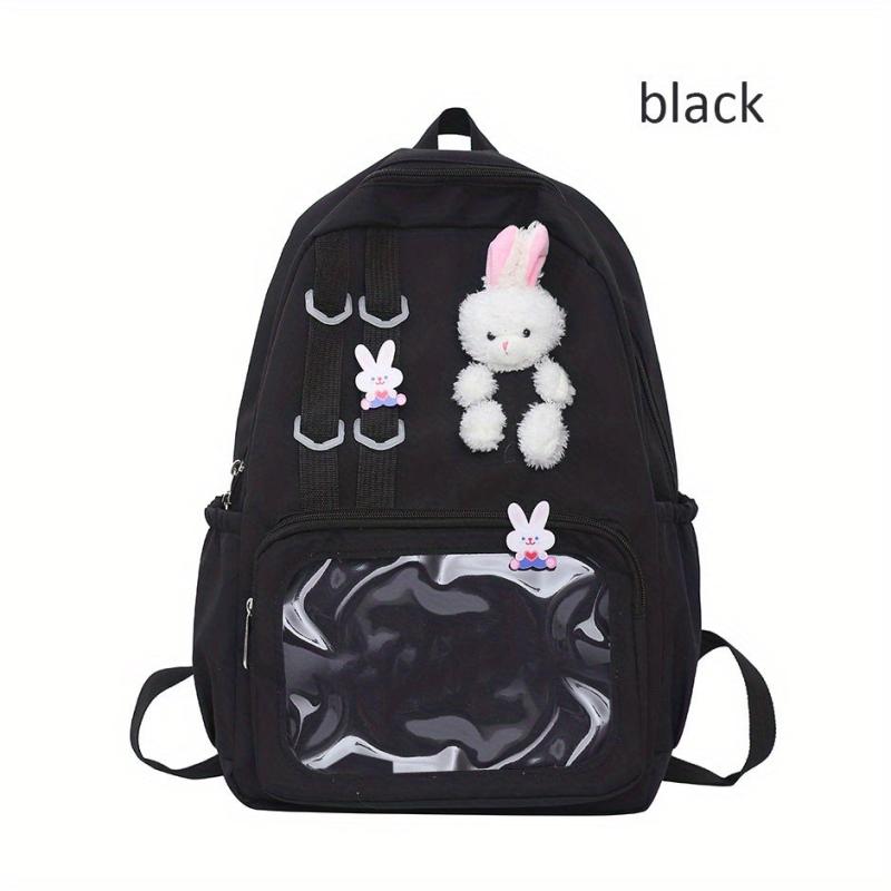Rabbit School Bag Clear Front Casual Laptop Travel Bag