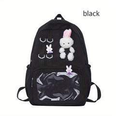 Rabbit School Bag Clear Front Casual Laptop Travel Bag