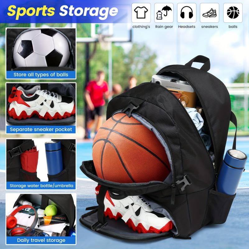 Youth Basketball Backpack Outdoor Leisure Bag Large Capacity Football Backpack