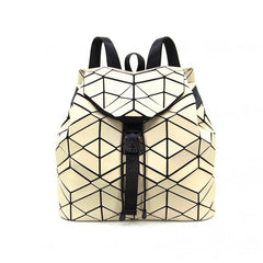 Geometric Argyle Pattern Backpack Drawstring Bag Travel Backpack