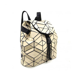Geometric Argyle Pattern Backpack Drawstring Bag Travel Backpack