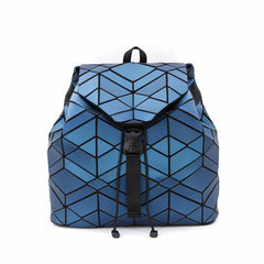 Geometric Argyle Pattern Backpack Drawstring Bag Travel Backpack
