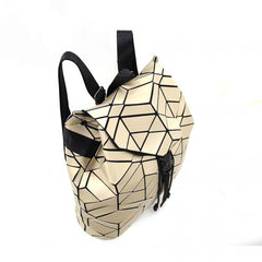 Geometric Argyle Pattern Backpack Drawstring Bag Travel Backpack
