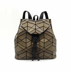 Geometric Argyle Pattern Backpack Drawstring Bag Travel Backpack