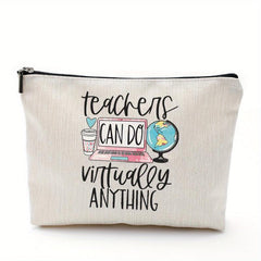 Teacher Appreciation Linen Storage Bag Toiletry Bag for Women