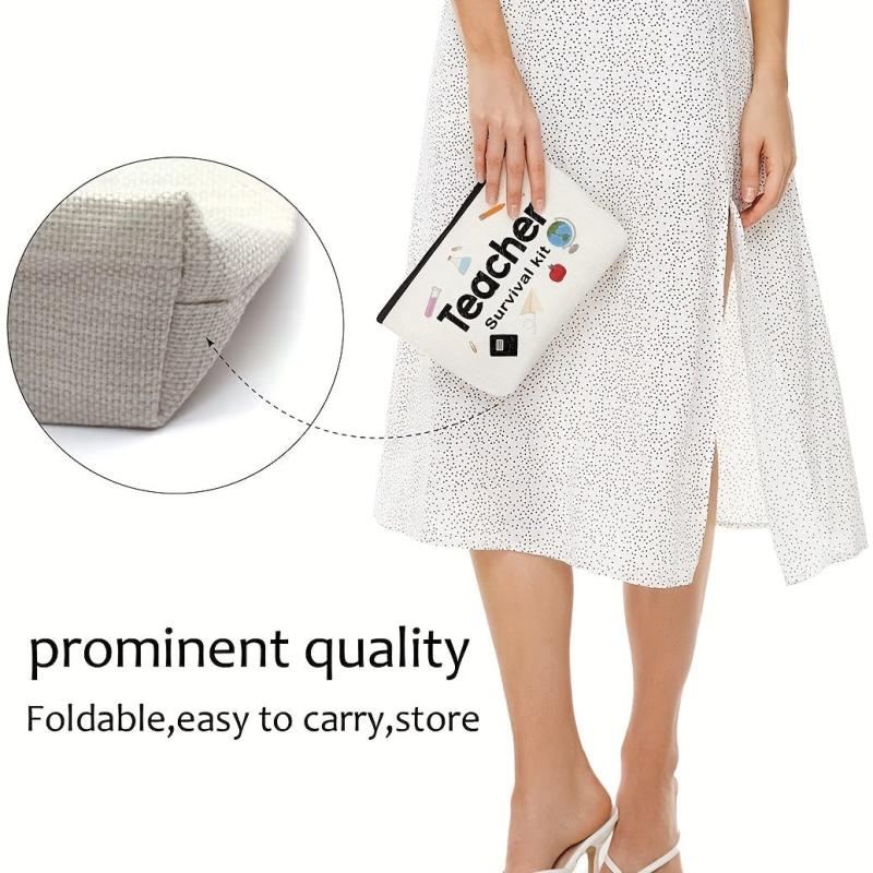 Teacher Appreciation Linen Storage Bag Toiletry Bag for Women