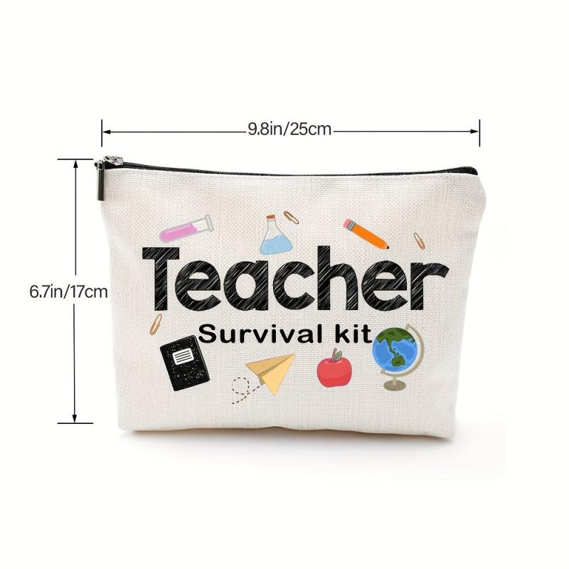 Teacher Appreciation Linen Storage Bag Toiletry Bag for Women