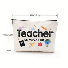 Teacher Appreciation Linen Storage Bag Toiletry Bag for Women