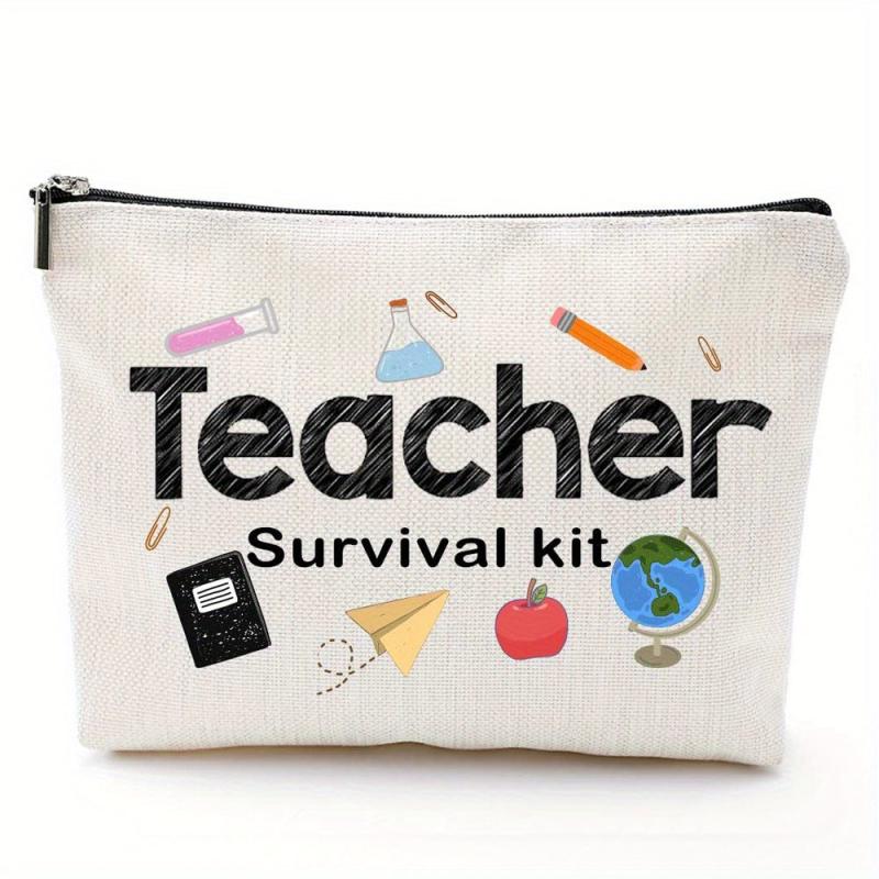 Teacher Appreciation Linen Storage Bag Toiletry Bag for Women