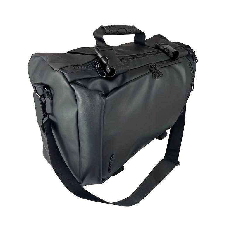 Waterproof Leather Travel Laptop Backpack Bag Laptop Briefcase Messenger Bag