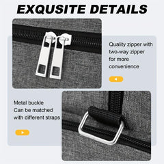 Large Capacity Grey Duffel Causal Holdall Luggage Bag for Traveling
