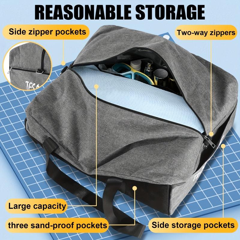 Large Capacity Grey Duffel Causal Holdall Luggage Bag for Traveling