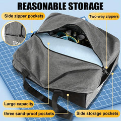 Large Capacity Grey Duffel Causal Holdall Luggage Bag for Traveling