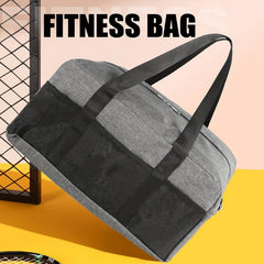 Large Capacity Grey Duffel Causal Holdall Luggage Bag for Traveling