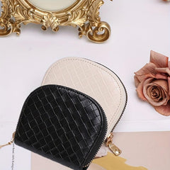 Solid Coin Purse Clutch Wallet Credit Card Holder