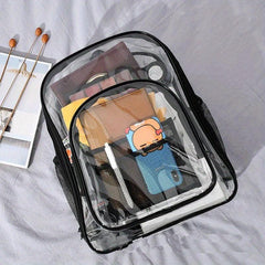 Transparent Backpack PU Large Shoulder Bag