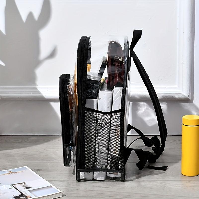 Transparent Backpack PU Large Shoulder Bag