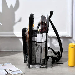 Transparent Backpack PU Large Shoulder Bag