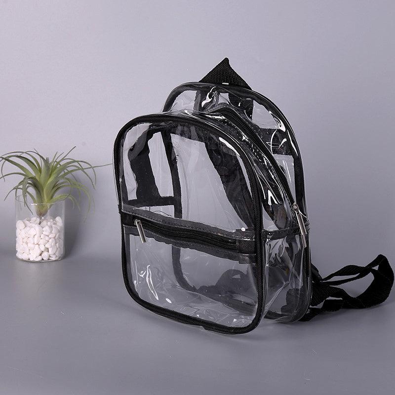 Transparent Backpack PU Large Shoulder Bag