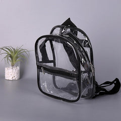 Transparent Backpack PU Large Shoulder Bag