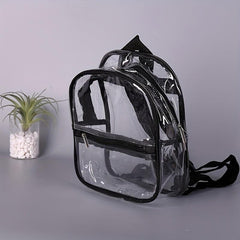 Transparent Backpack PU Large Shoulder Bag