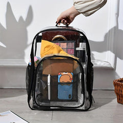 Transparent Backpack PU Large Shoulder Bag