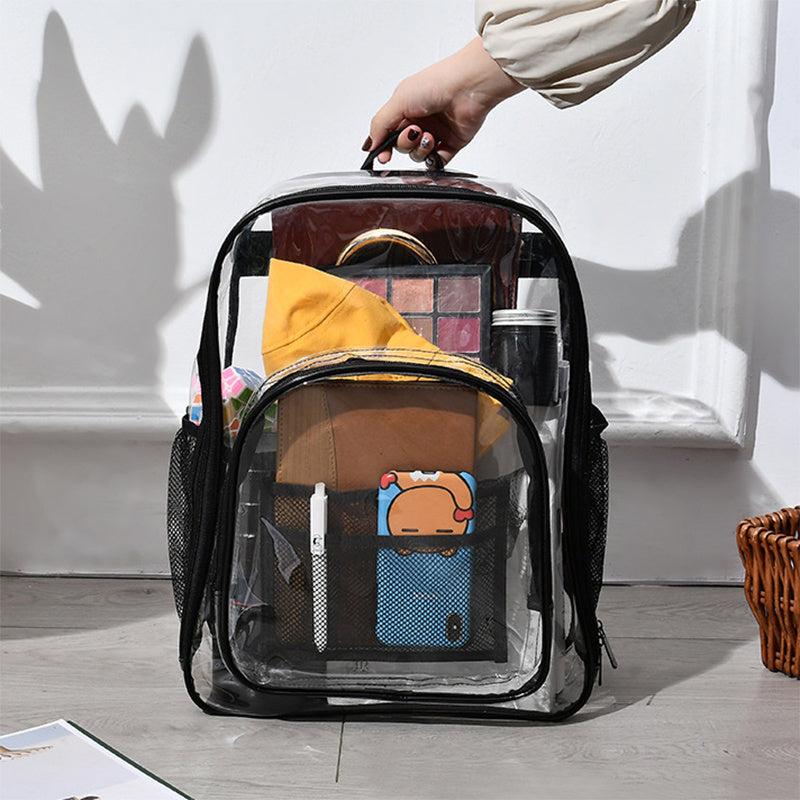 Transparent Backpack PU Large Shoulder Bag