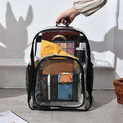 Transparent Backpack PU Large Shoulder Bag