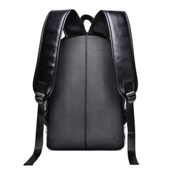 Casual PU Leather Large Capacity Backpack Vintage Outdoor Travel Backpack